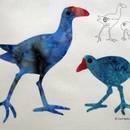 N Z Pukeko Template - Mother and Baby